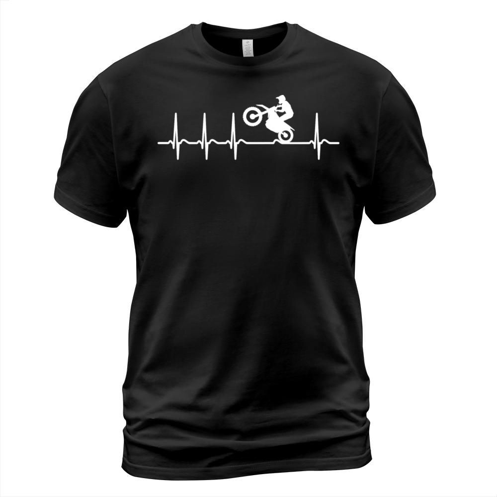 Heart Beating Frequency Motocross Driver Gifts T-Shirt Unisex