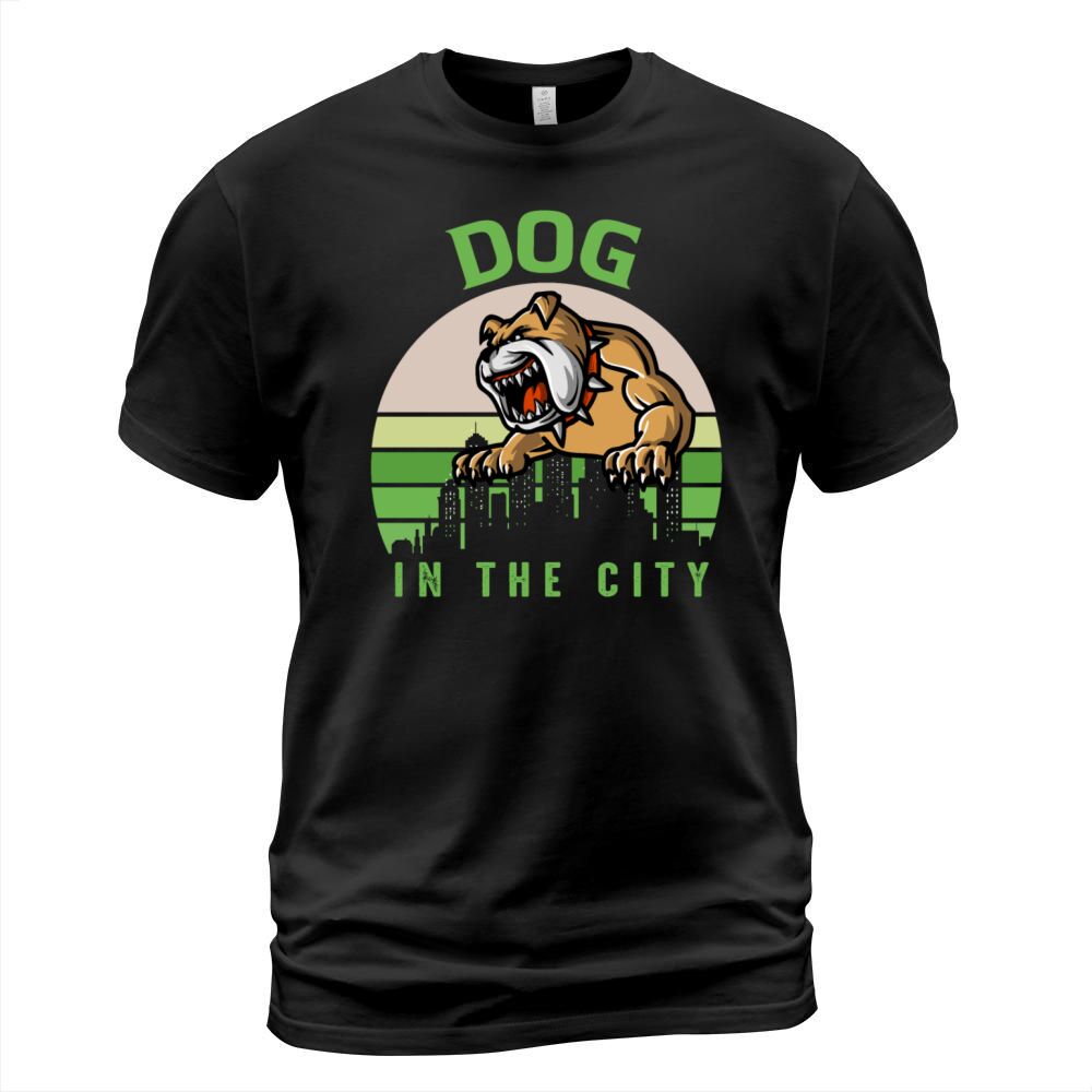 Dog in the city tshirt T-Shirt Unisex