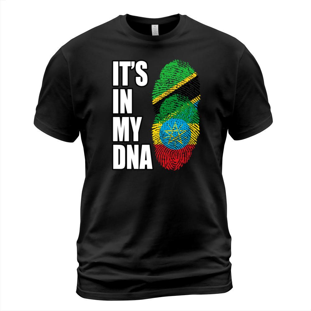 Tanzanian And Ethiopian Vintage Heritage DNA Flag T-Shirt Unisex
