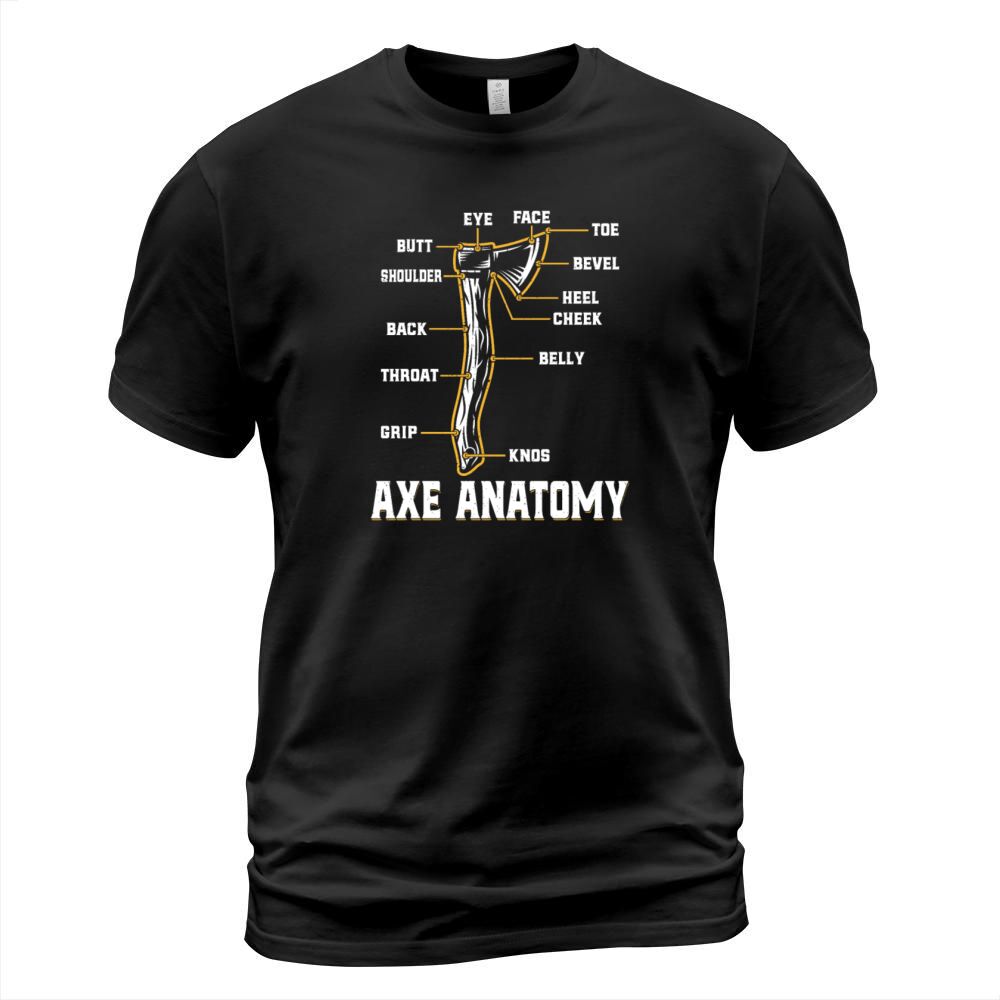 Axe Anatomy - Funny Ax Hatchet Thrower Throwing T-Shirt Unisex