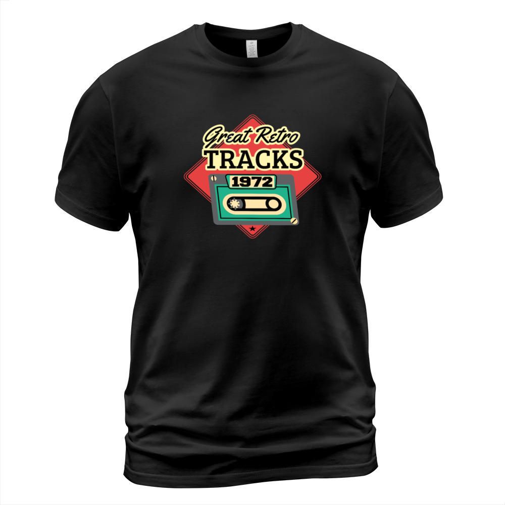 Great Retro Tracks 1972 Cassette Vintage Birthday T-Shirt Unisex