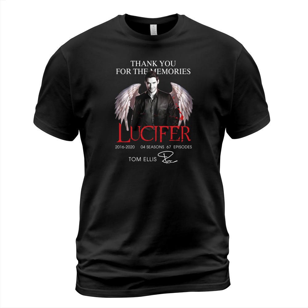 Tom Ellis Thank you for the memories Lucifer signature shirt T-Shirt Unisex
