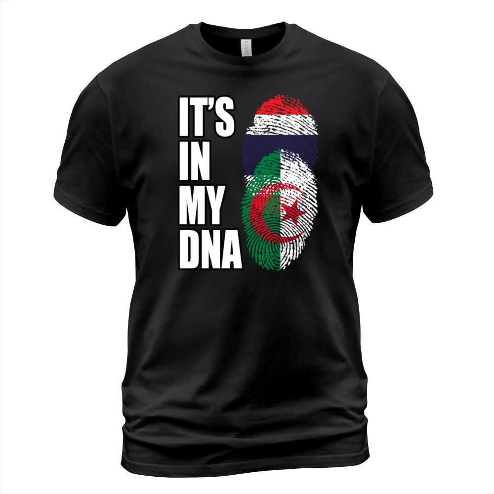 Thai And Algerian Vintage Heritage DNA Flag T-Shirt Unisex