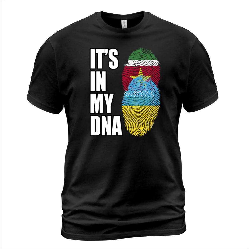 Surinamese And Ukrainian Vintage Heritage DNA Flag T-Shirt Unisex