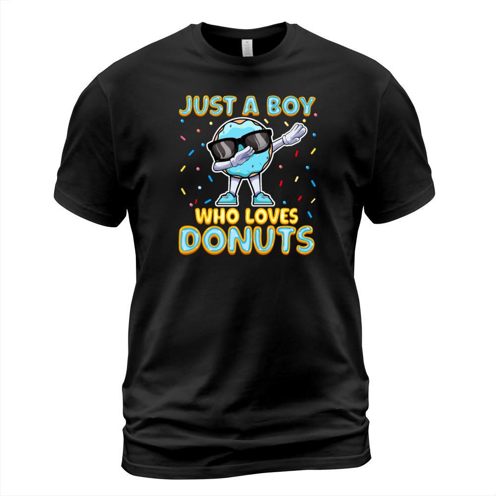Dabbing Just a Boy Who Loves Donuts - Funny T-Shirt Unisex