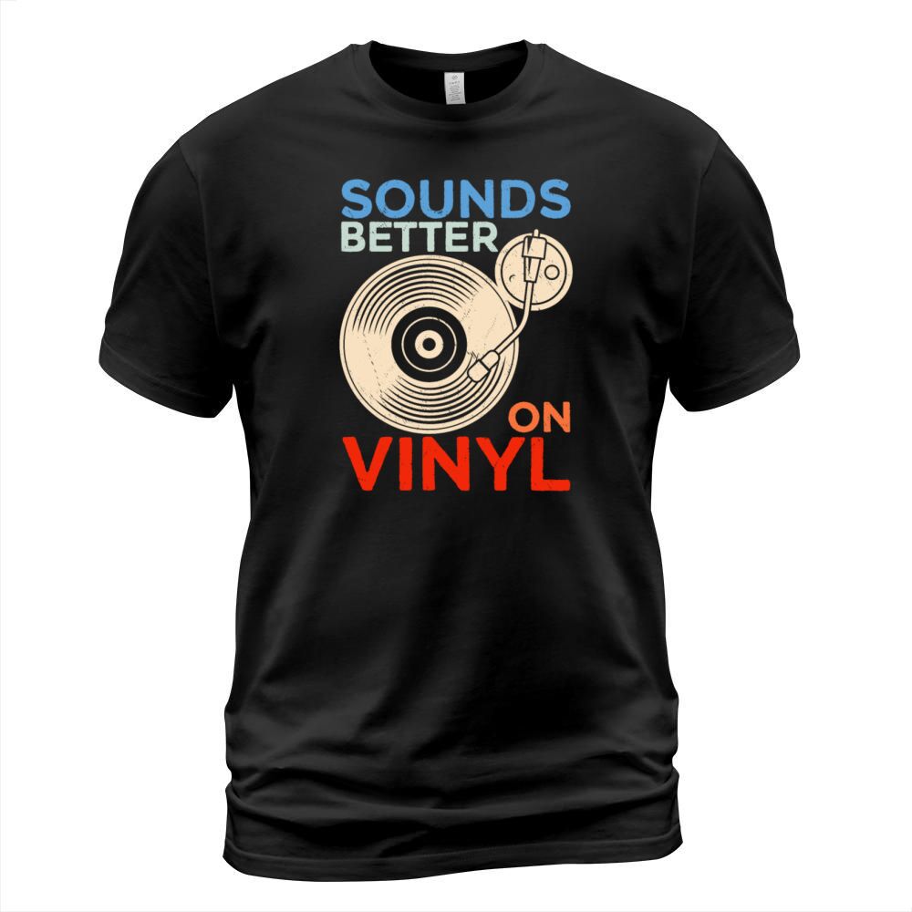 Vinyl DJ Music Record Men Vintage T-Shirt Unisex