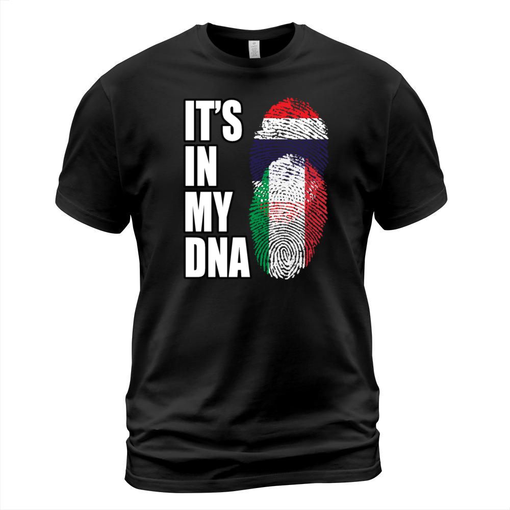 Thai And Italian Vintage Heritage DNA Flag T-Shirt Unisex