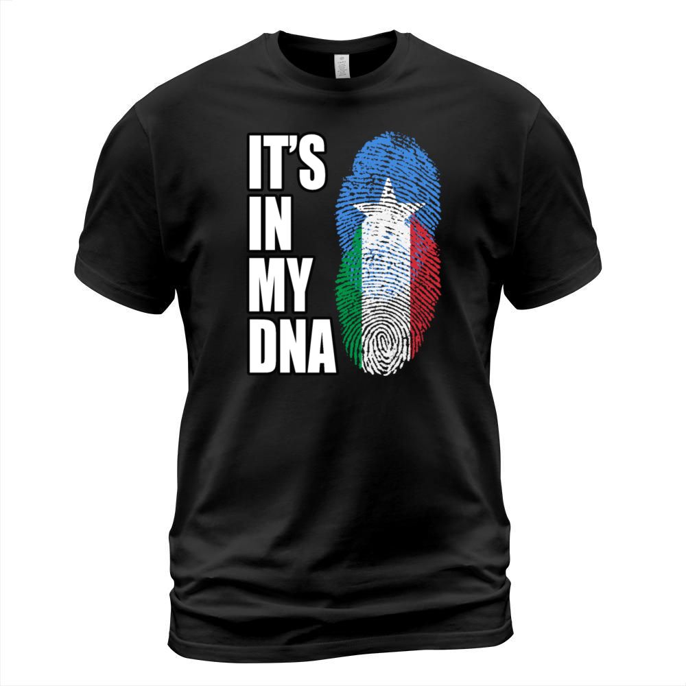 Somali And Italian Vintage Heritage DNA Flag T-Shirt Unisex