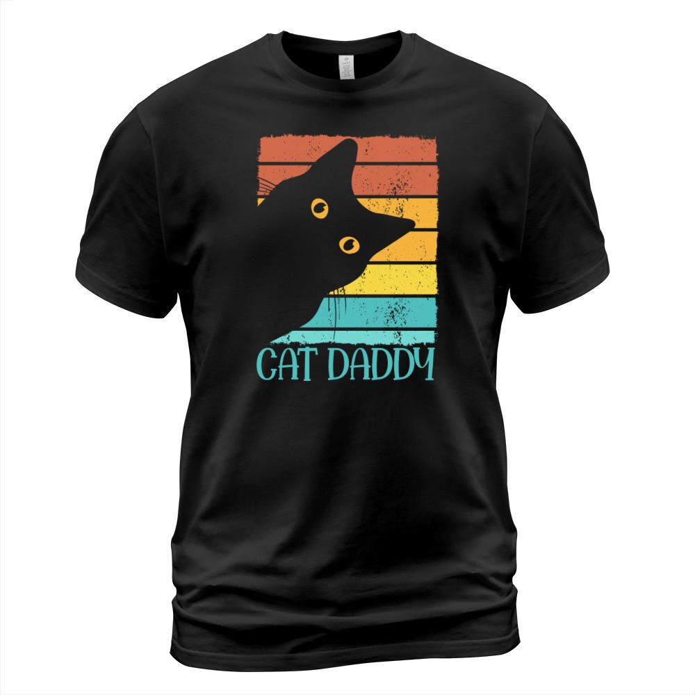 Cat Daddy Vintage Eighties Style Cat Gift Best T-Shirt Unisex