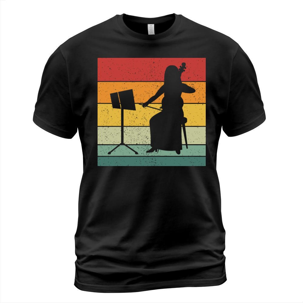 Vintage Retro Double Bass Vintage Music T-Shirt Unisex