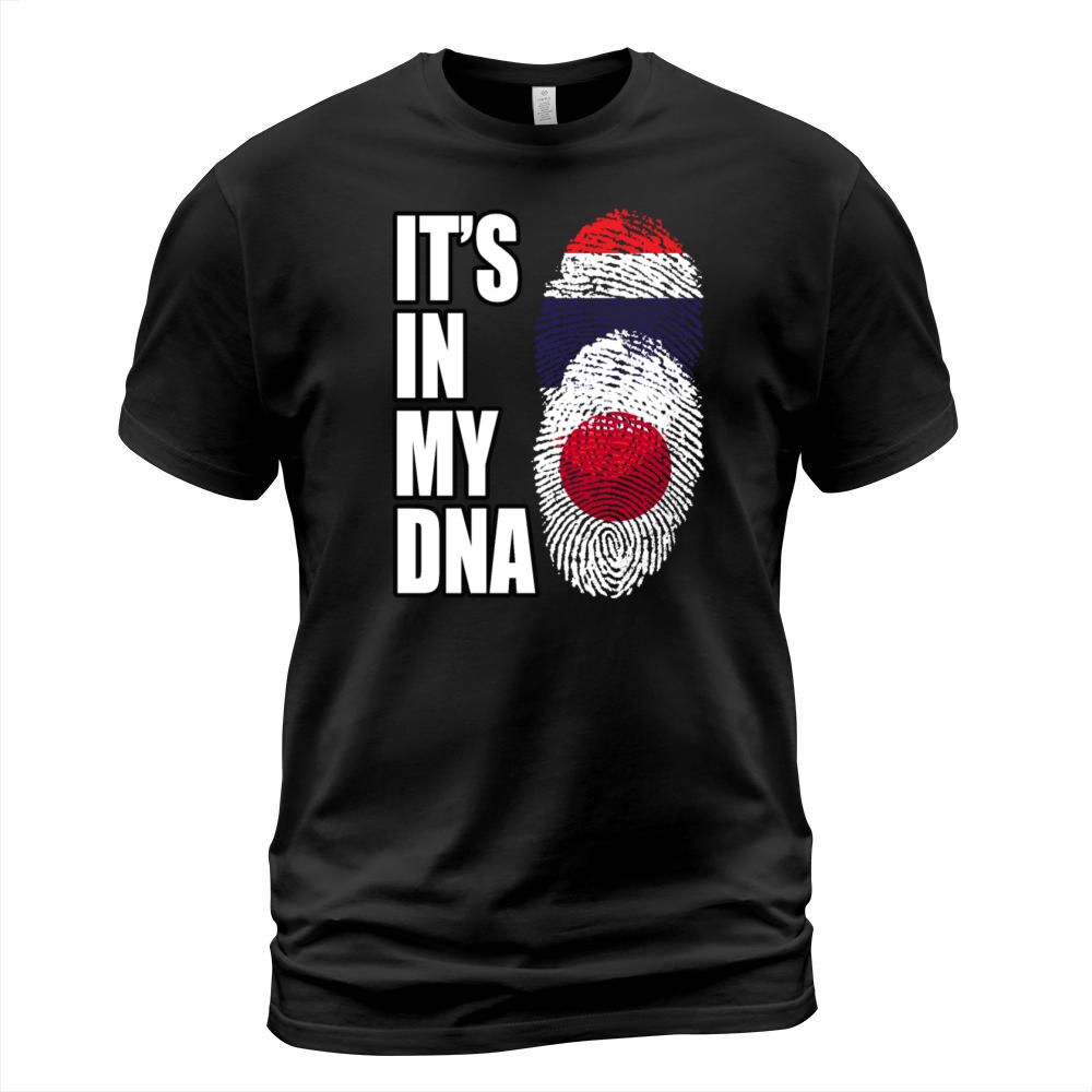 Thai And Japanese Vintage Heritage DNA Flag T-Shirt Unisex