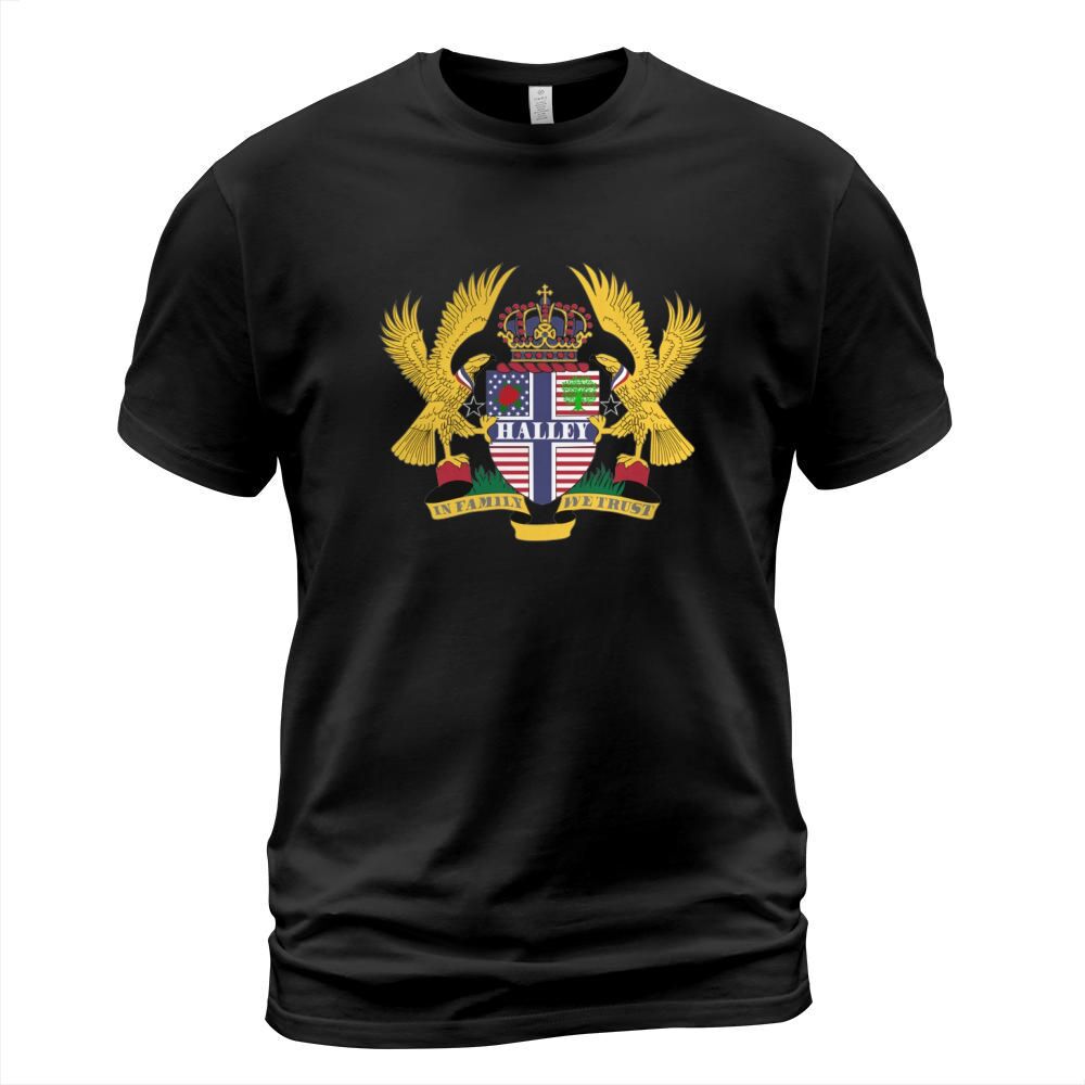 Halley Family Crest For American People - Halley Family T-Shirt, Hoodie, Sweatshirt T-Shirt Unisex