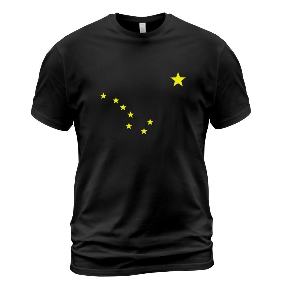Alaska T-Shirt State Flag Astrology Big Dipper Polaris Tee T-Shirt Unisex