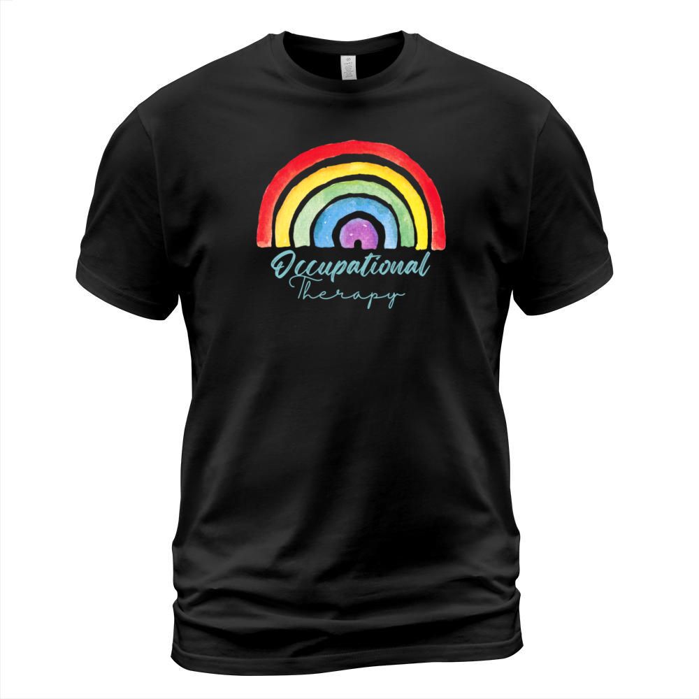 Watercolor Rainbow Occupational Therapy T-Shirt Unisex
