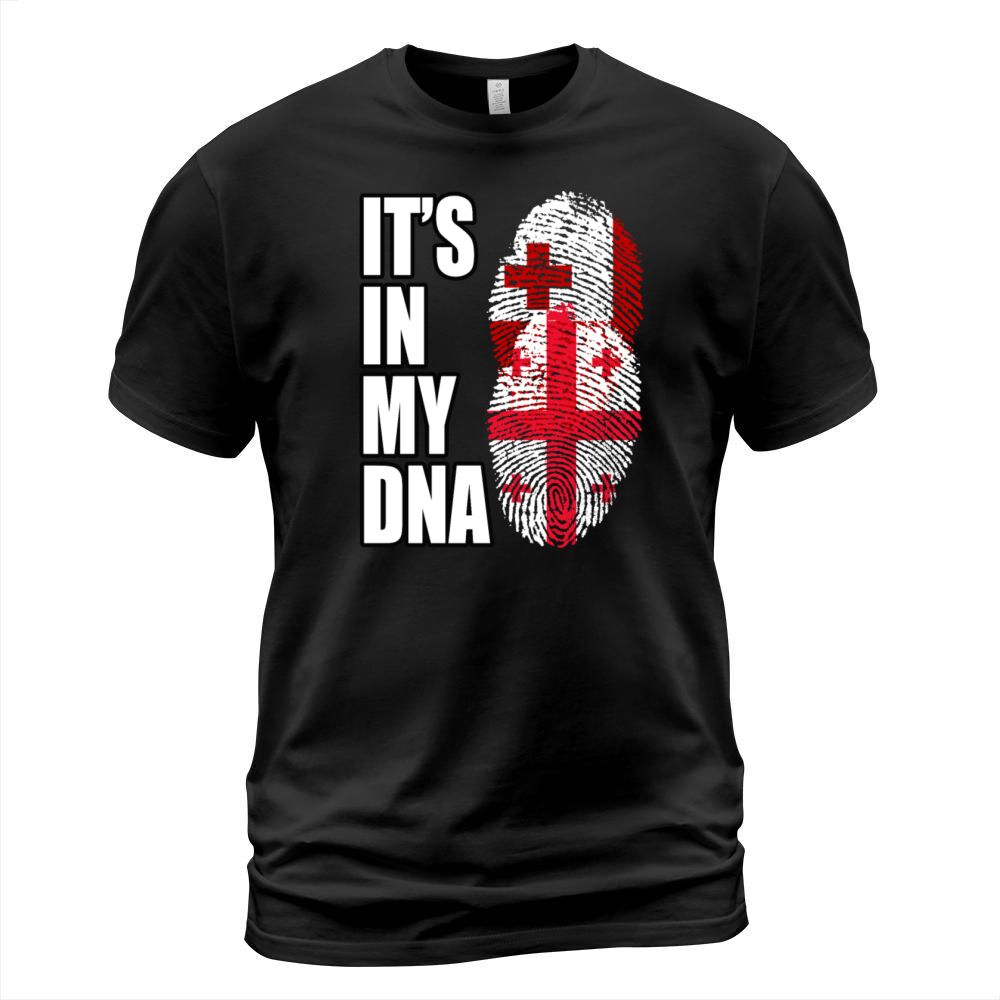 Tongan And Georgian Mix Heritage DNA Flag T-Shirt Unisex
