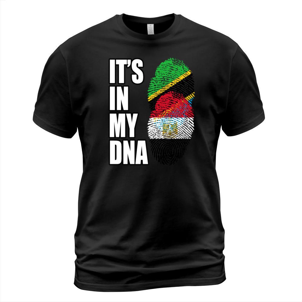 Tanzanian And Egyptian Vintage Heritage DNA Flag T-Shirt Unisex