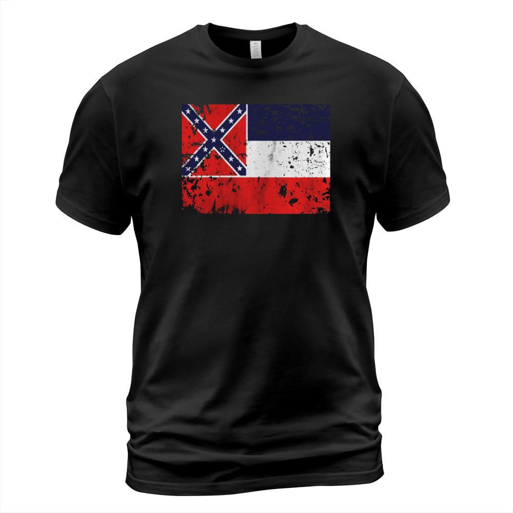 Original Vintage Distressed Mississippi State Flag T-Shirt T-Shirt Unisex