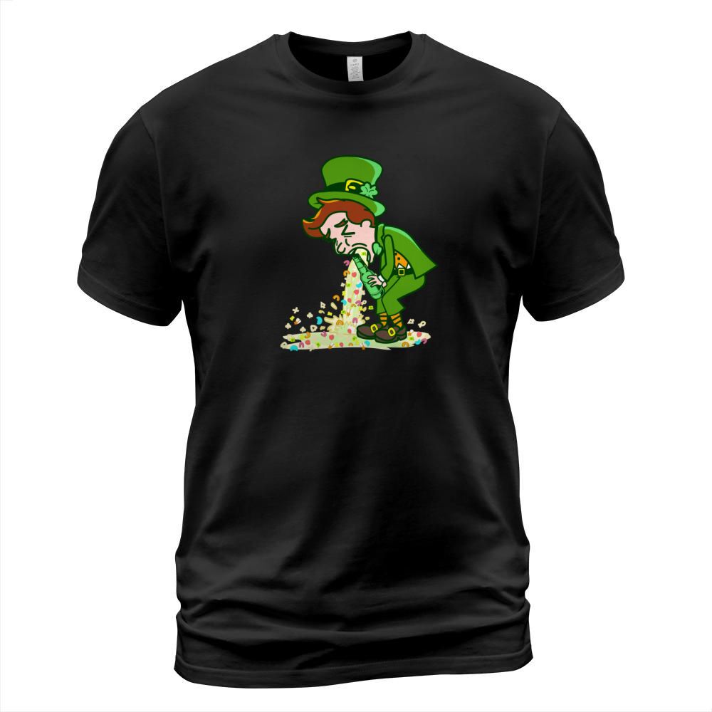 St Patricks Day Leprechaun Puking Lucky Charms T-Shirt Unisex