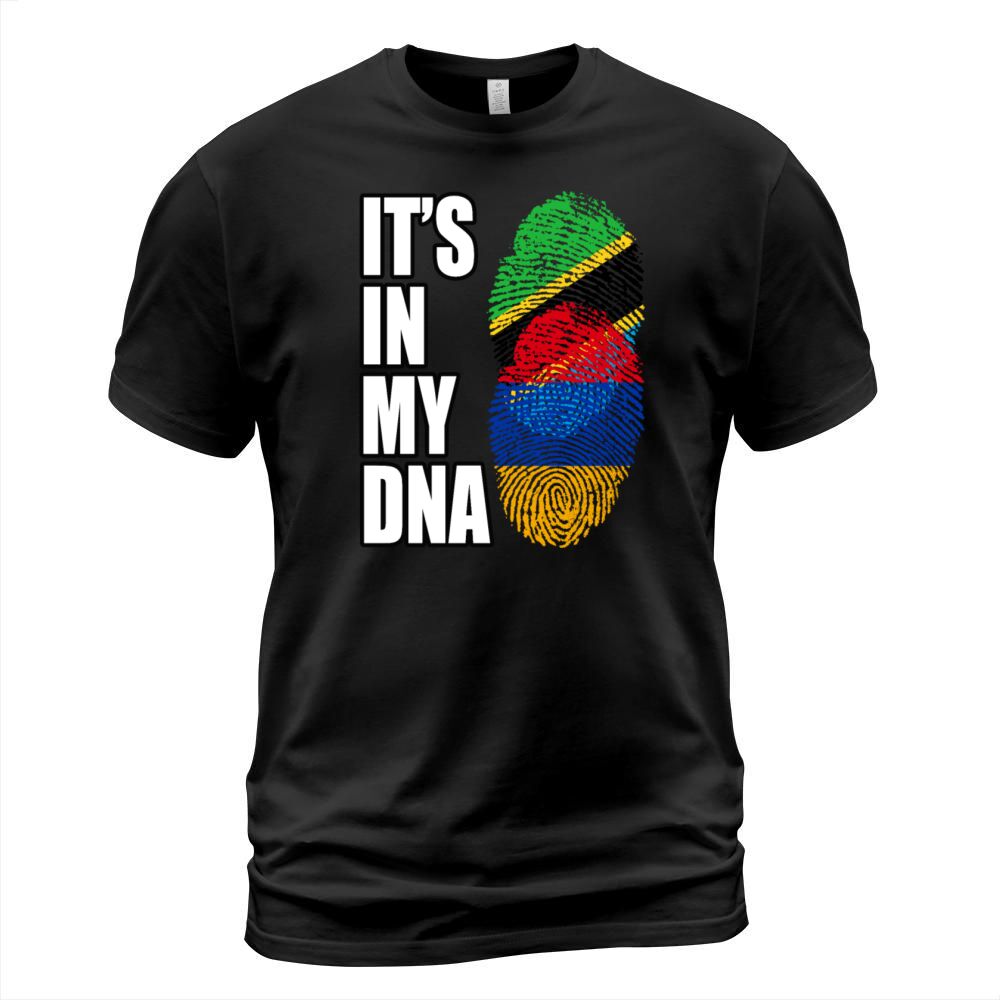 Tanzanian And Armenian Vintage Heritage DNA Flag T-Shirt Unisex