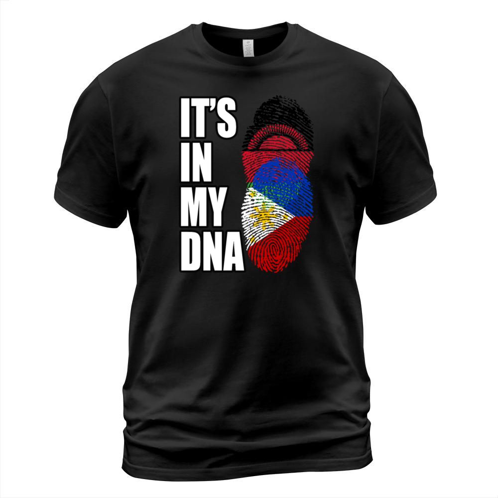 Malawian And Filipino Mix Heritage DNA Flag T-Shirt Unisex