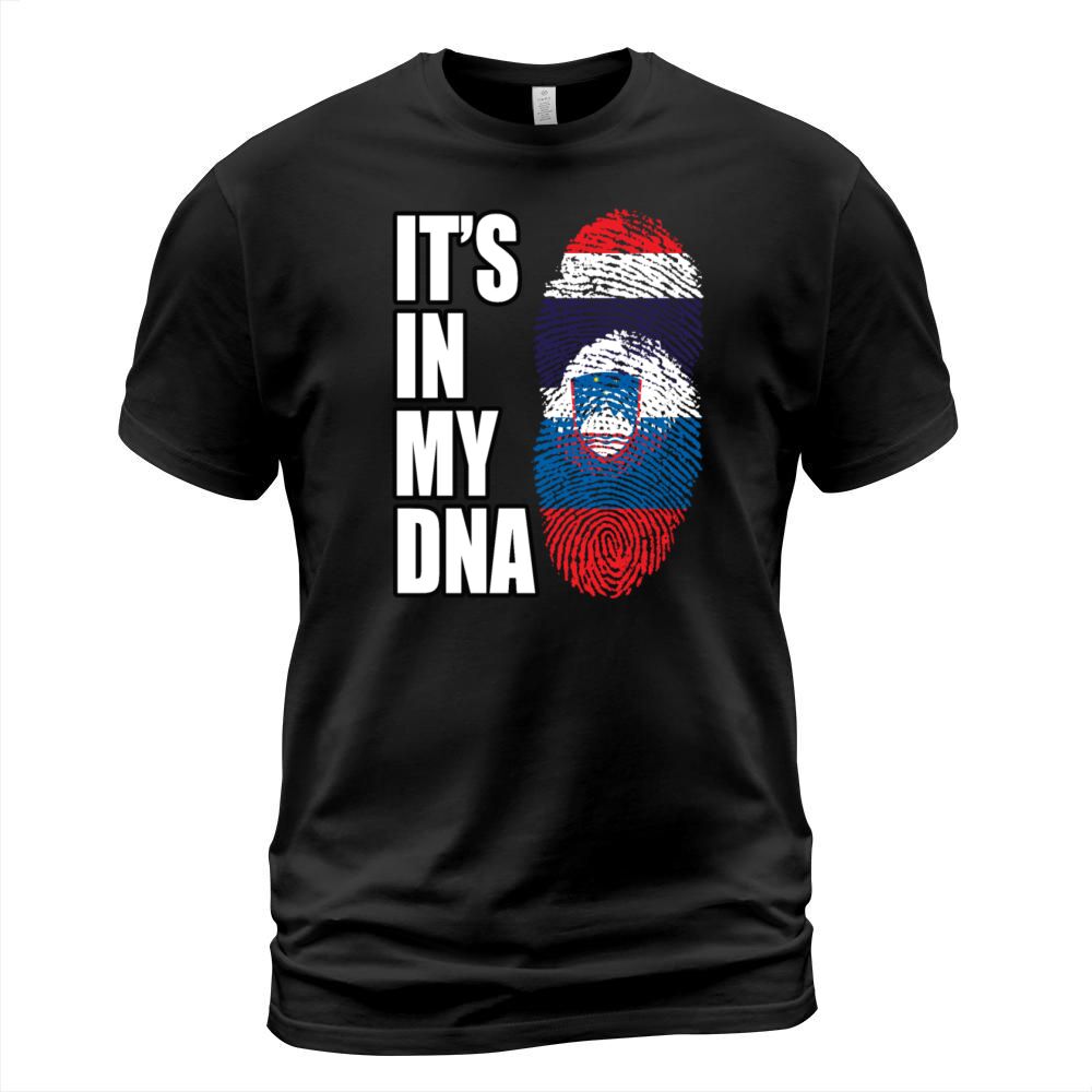 Thai And Slovenian Vintage Heritage DNA Flag T-Shirt Unisex