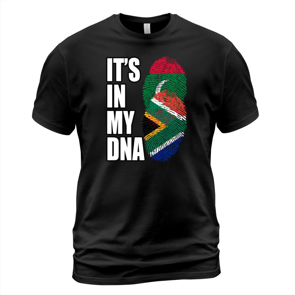 Maldivian And South African Mix Heritage DNA Flag T-Shirt Unisex
