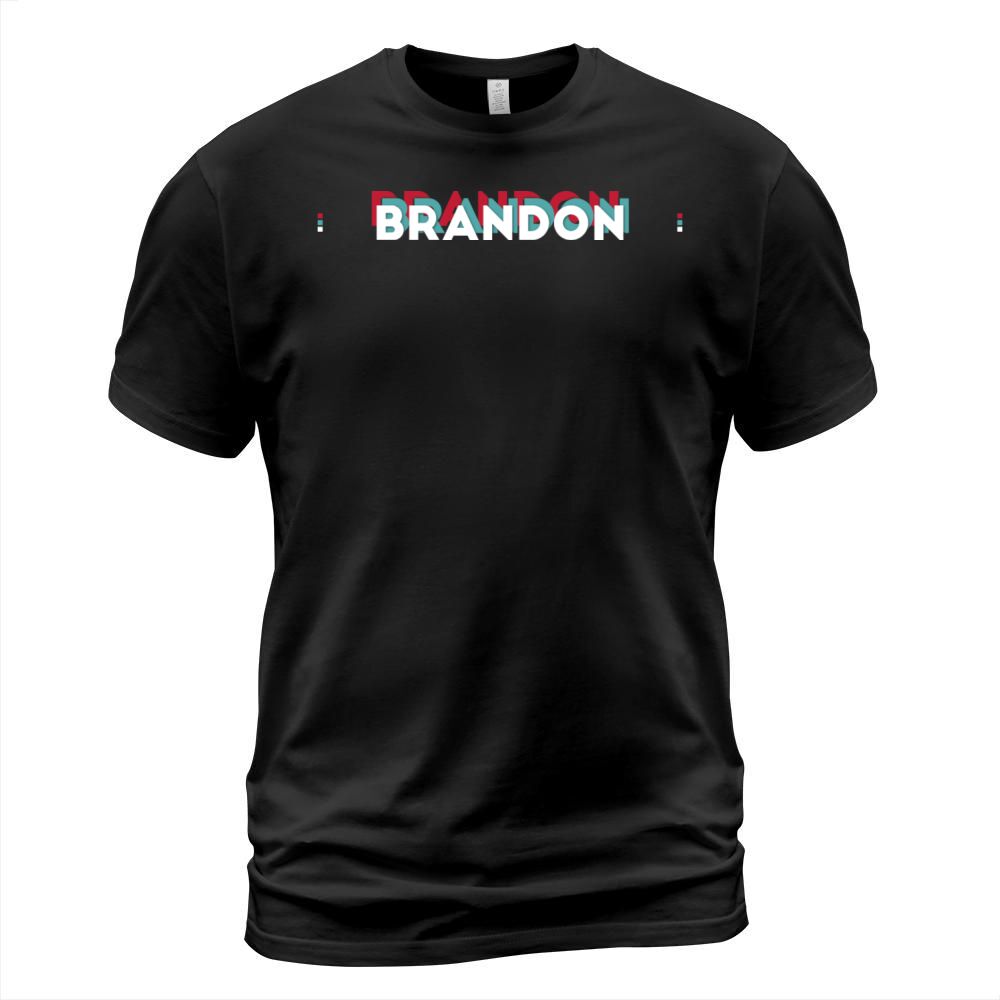 Brandon Name - Funny Name Brandon 80s theme T-Shirt Unisex