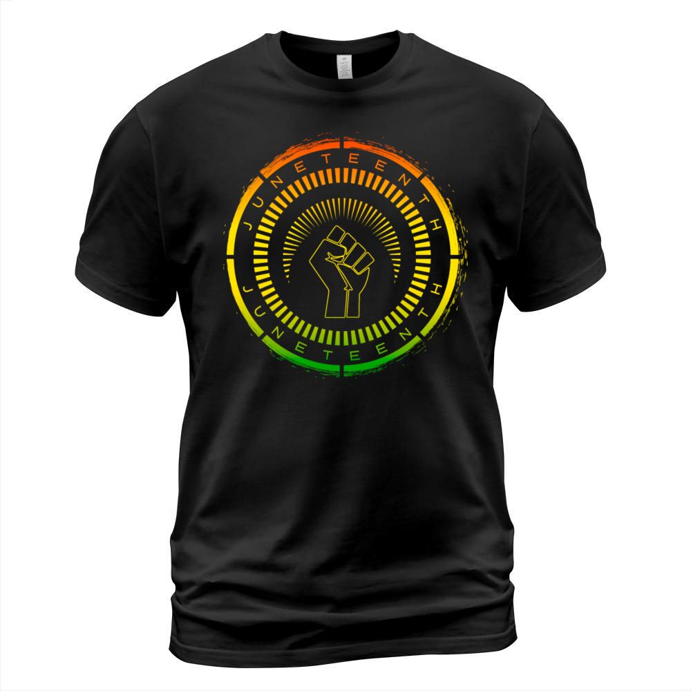 Brush Circle Black History Juneteenth June Vintage T-Shirt Unisex