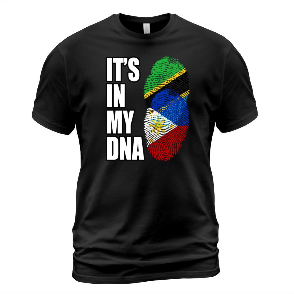 Tanzanian And Filipino Vintage Heritage DNA Flag T-Shirt Unisex