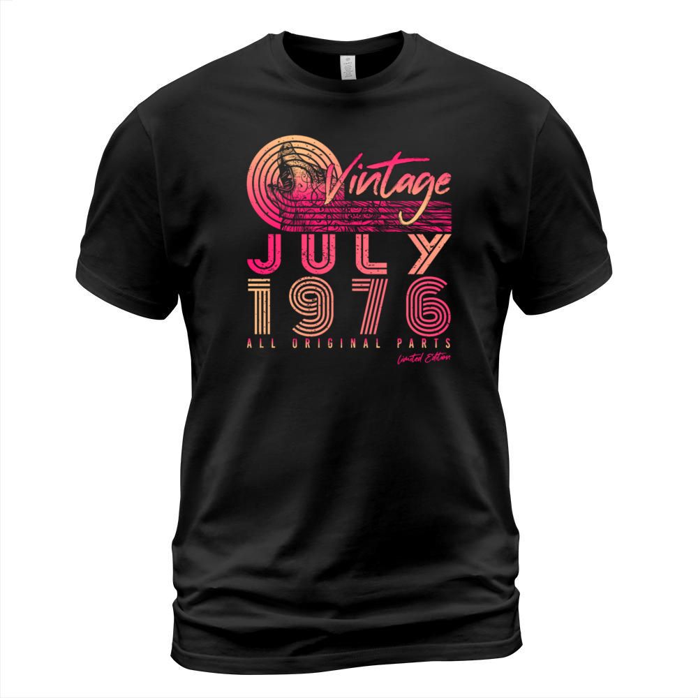 Vintage 1976 July T-Shirt Unisex