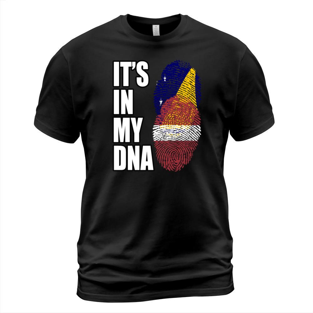 Tokelauan And Latvian Mix Heritage DNA Flag T-Shirt Unisex