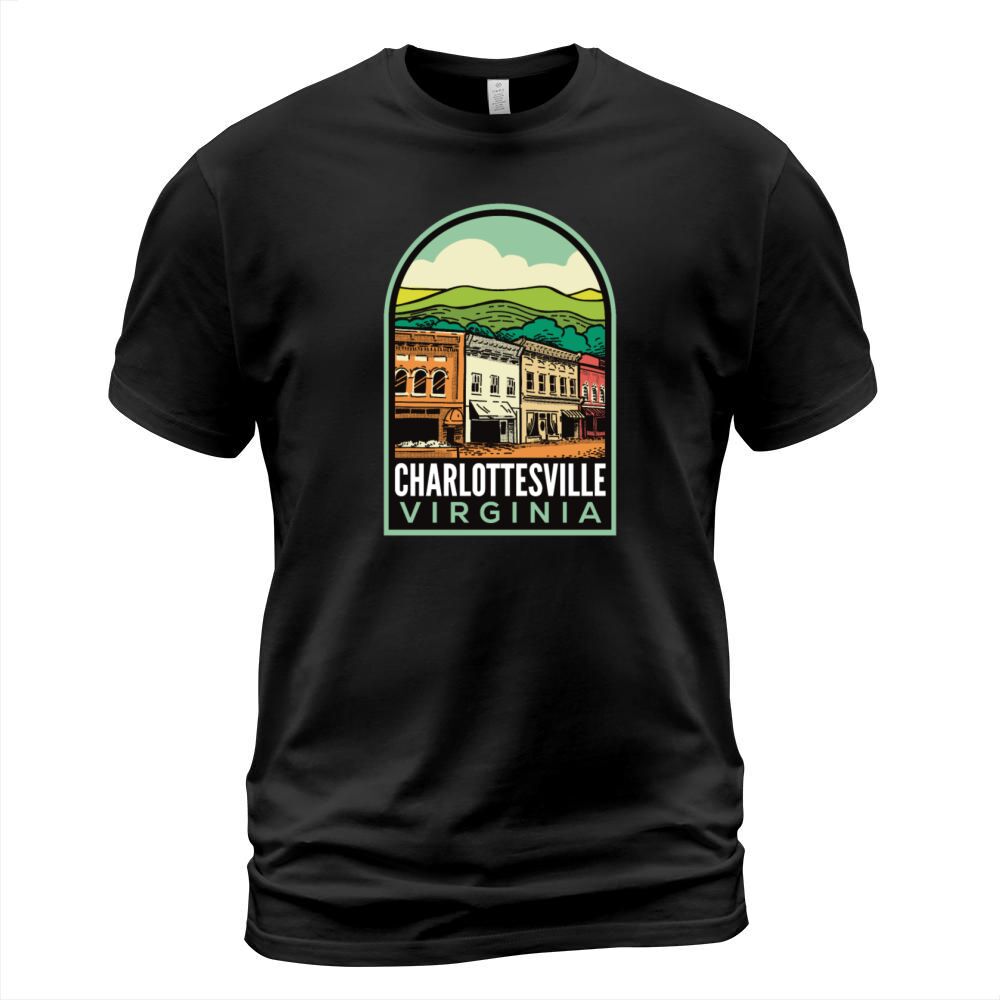 Charlottesville VA Historic Downtown Vintage T-Shirt Unisex
