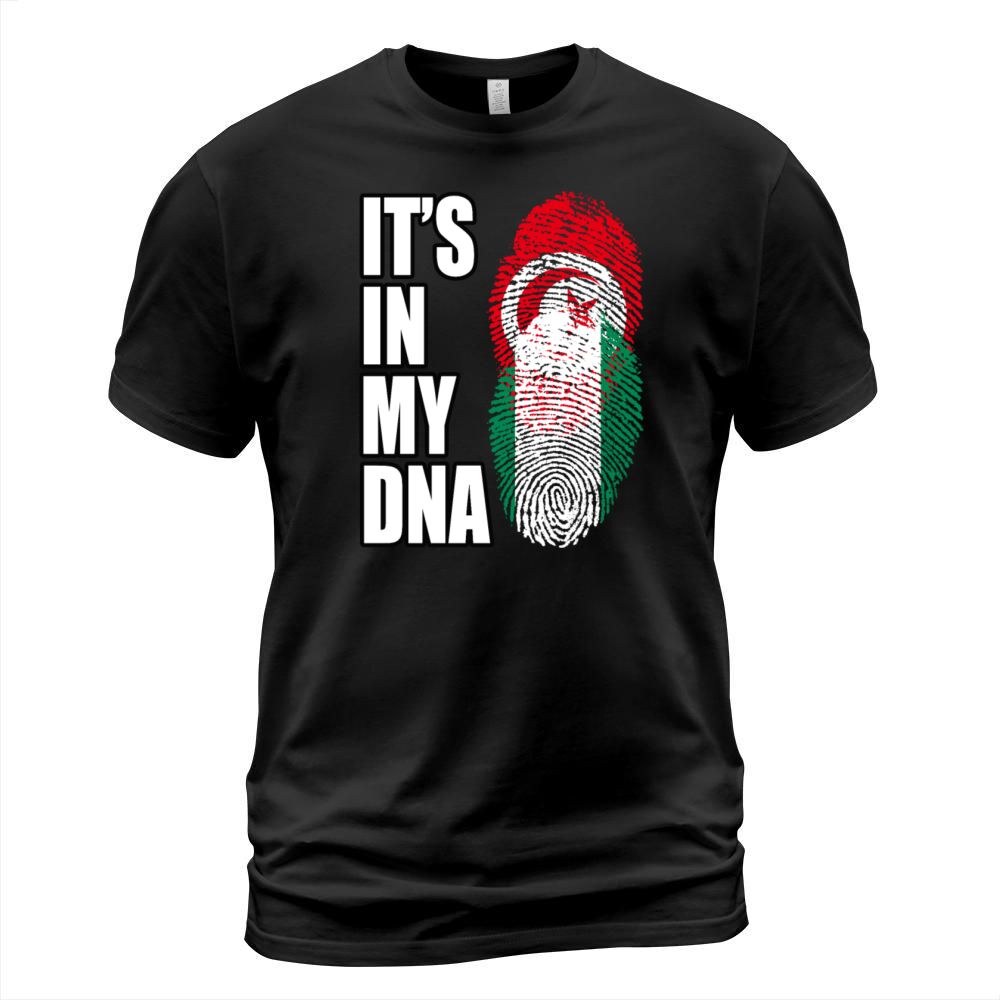 Tunisian And Nigerian Mix Heritage DNA Flag T-Shirt Unisex