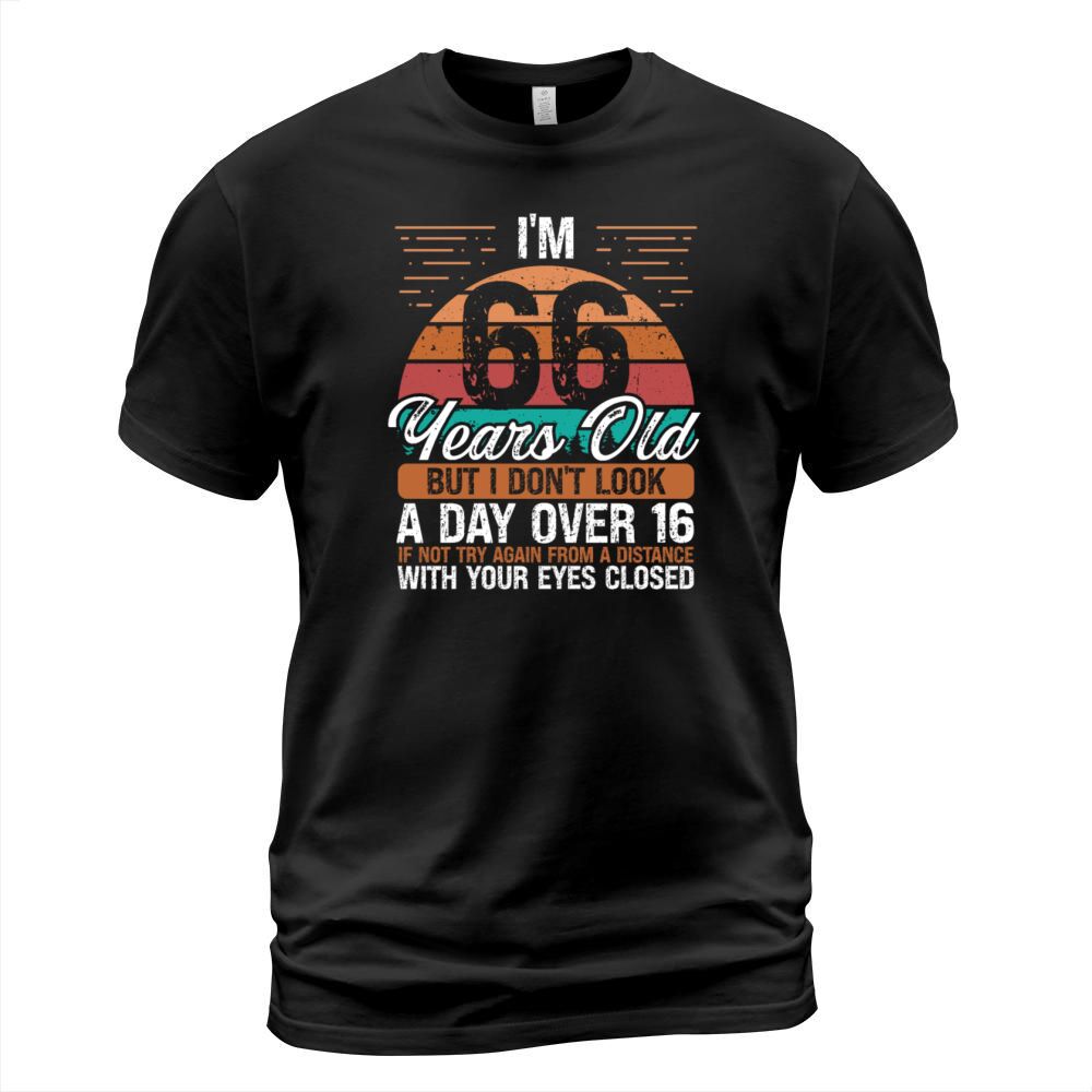 66 Birthday Day over 16 Vintage 66 Years Old T-Shirt Unisex