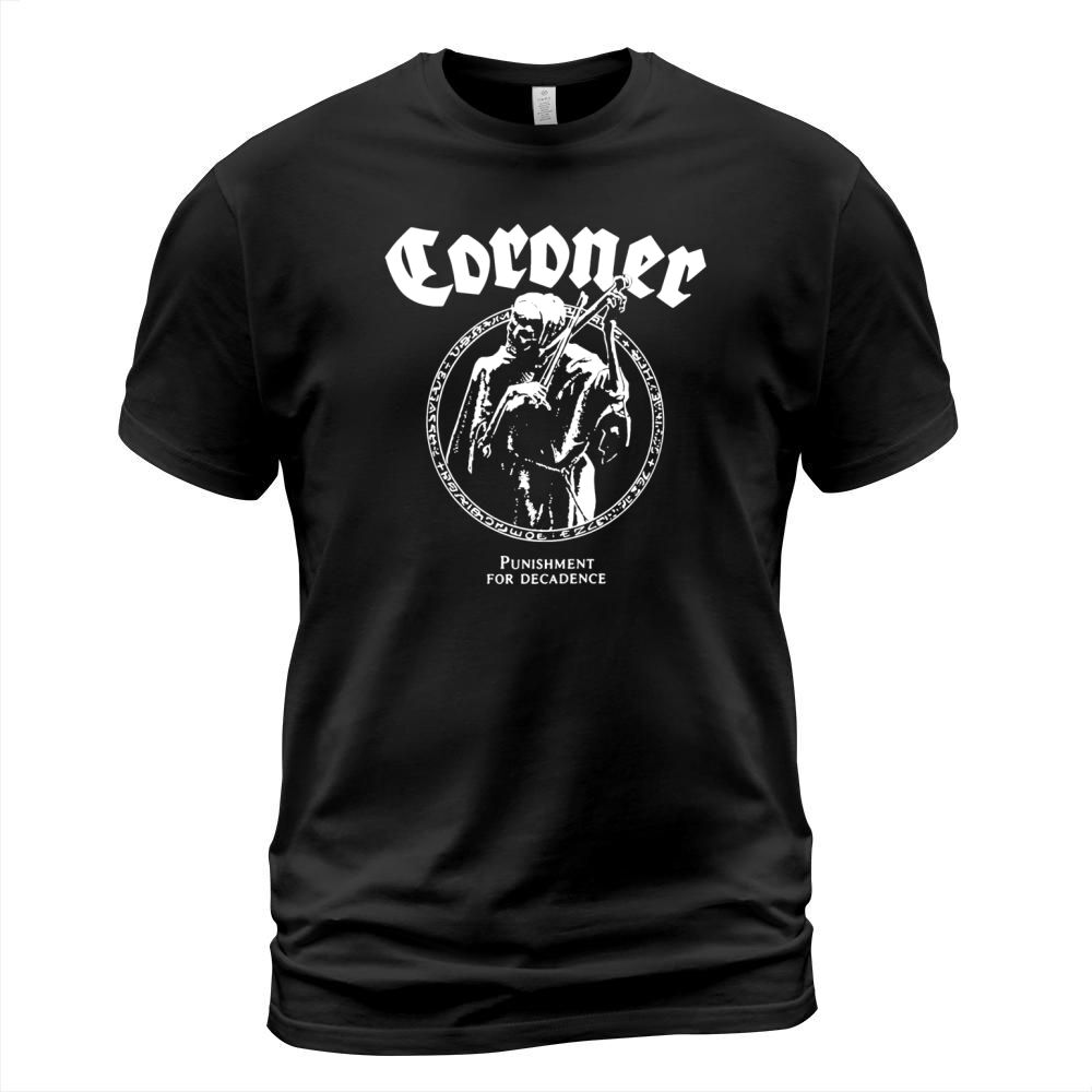CORONER Punishment for Decadence Metal Band T-Shirt T-Shirt Unisex