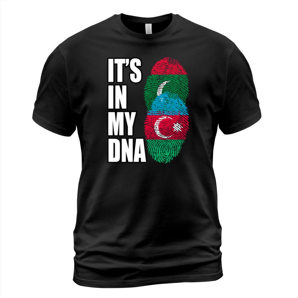 Maldivian And Azerbaijani Mix Heritage DNA Flag T-Shirt Unisex