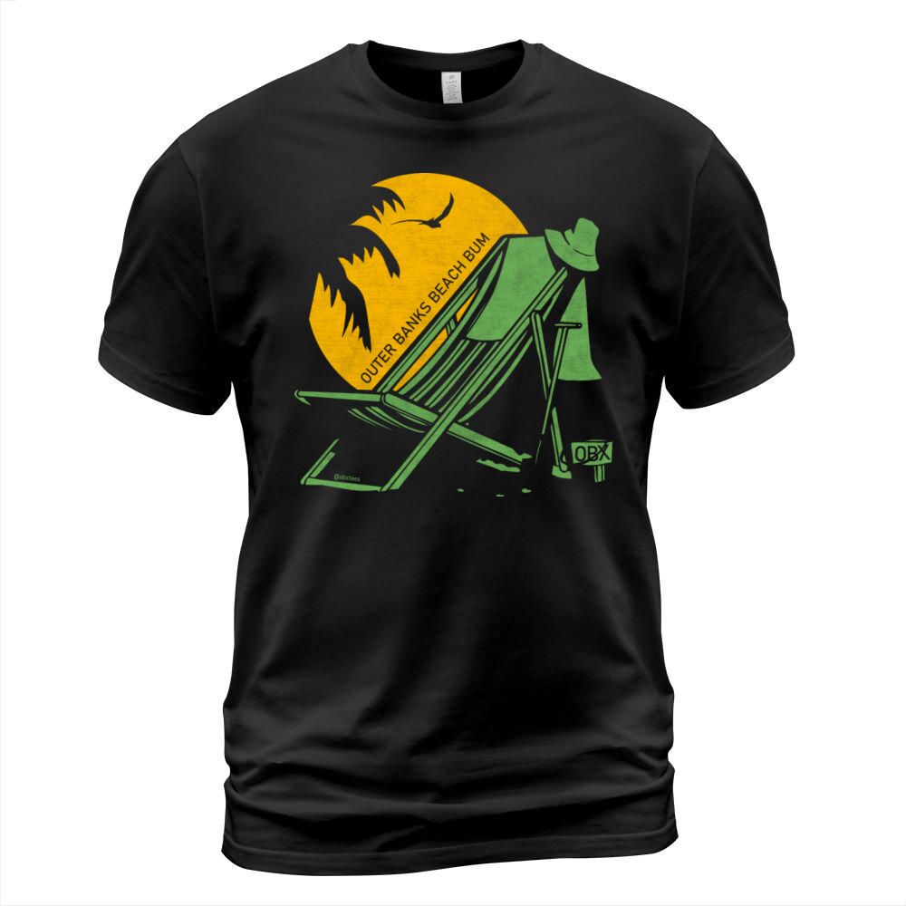 Outer Banks Beach Bum OBX Sea Green Vintage T-Shirt Unisex
