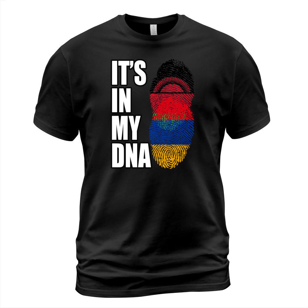 Malawian And Armenian Mix Heritage DNA Flag T-Shirt Unisex