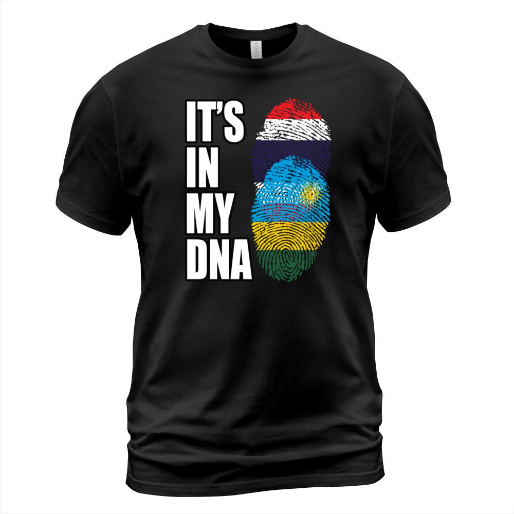 Thai And Rwandan Vintage Heritage DNA Flag T-Shirt Unisex