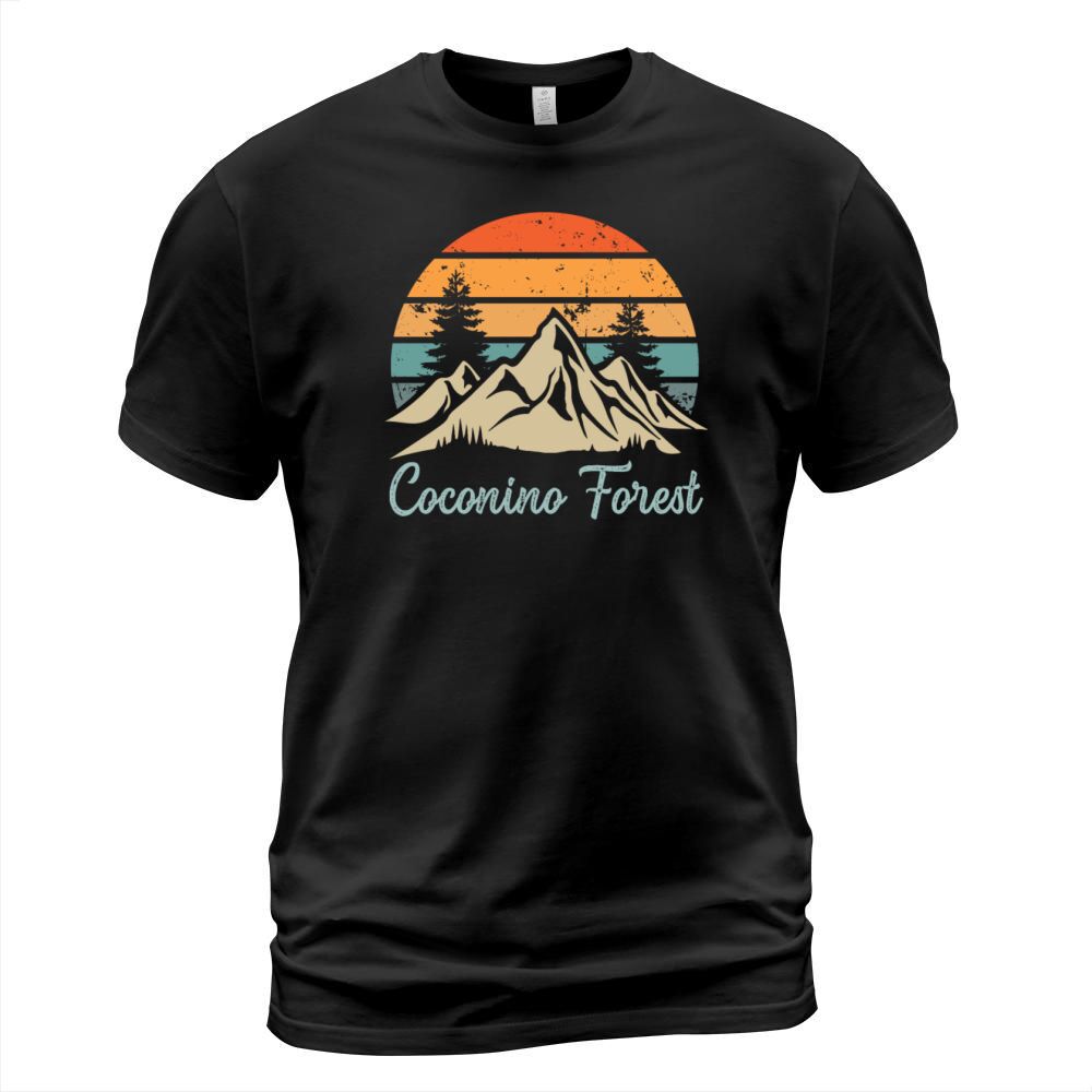 Coconino Forest Retro Vintage Mountain Sunset Outd T-Shirt Unisex
