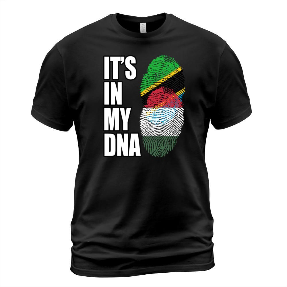 Tanzanian And Hungarian Vintage Heritage DNA Flag T-Shirt Unisex