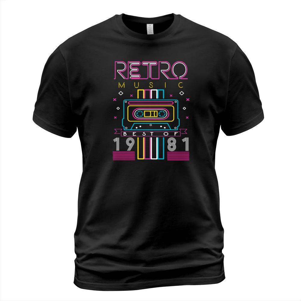 Best Of 1981 Retro Cassette Vintage Birthday T-Shirt Unisex