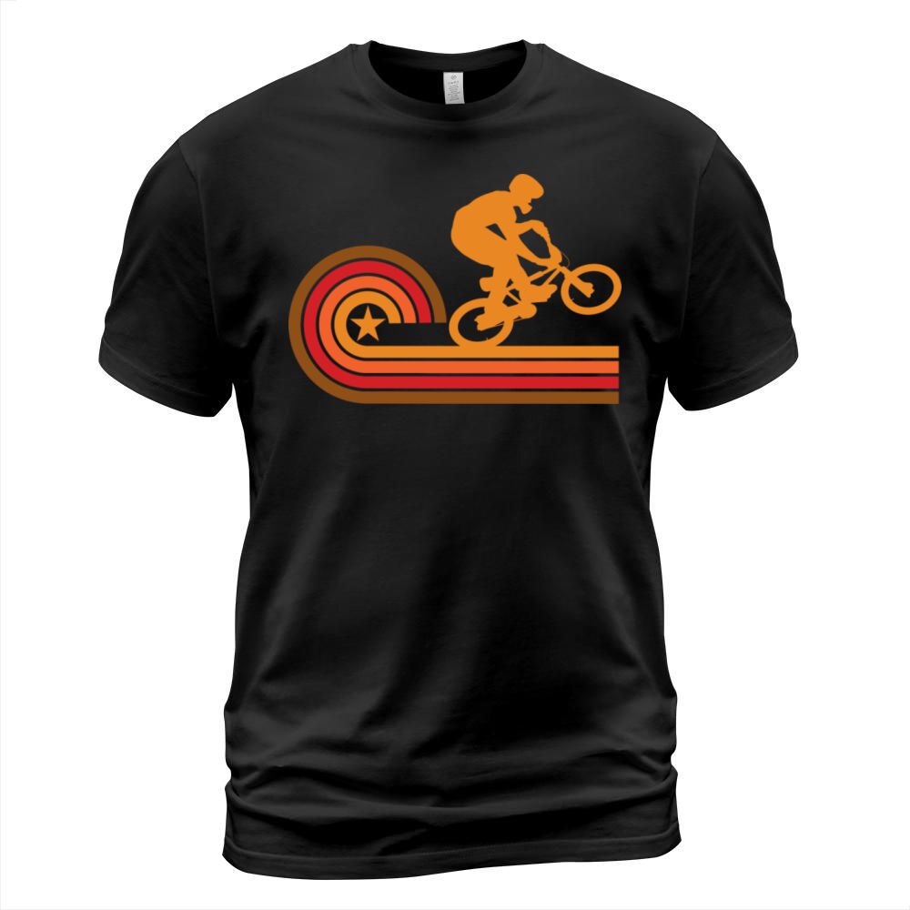 Retro Style Bmx Bike Rider Vintage T-Shirt Unisex