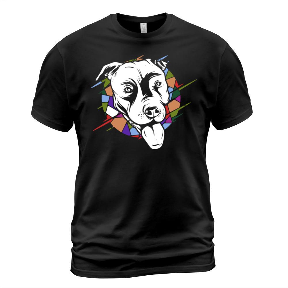 Cute Vintage Retro Pitbull Dog T-Shirt Unisex