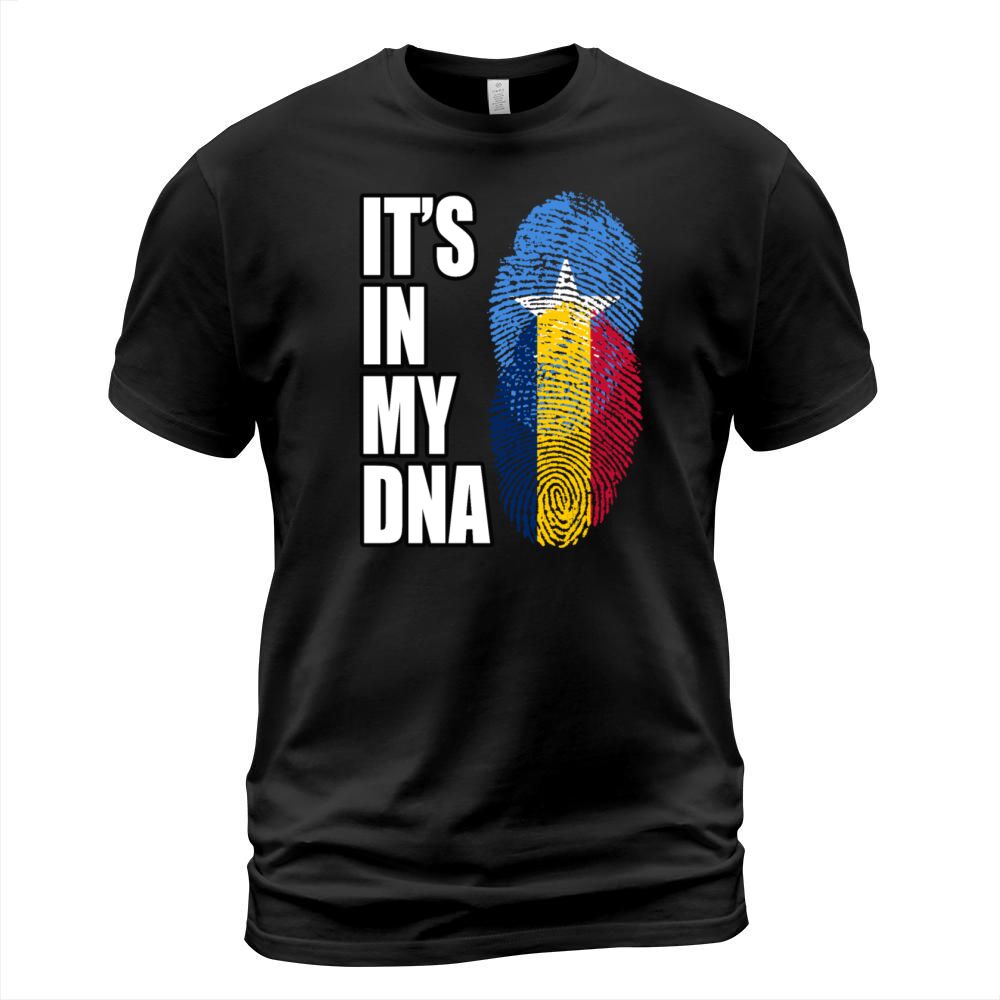 Somali And Chadian Vintage Heritage DNA Flag T-Shirt Unisex