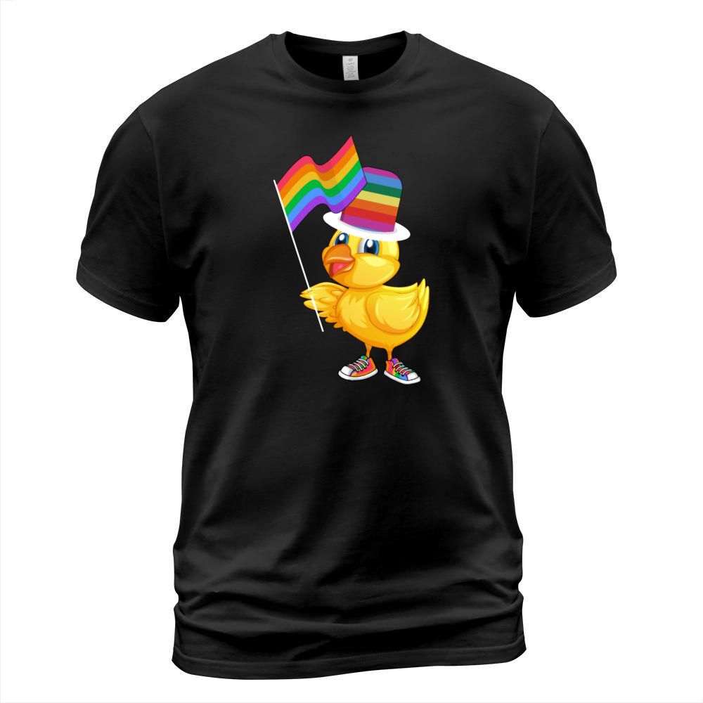LGBTQ Rubber Duck Colorful Rainbow LGBT Pride T-Shirt Unisex