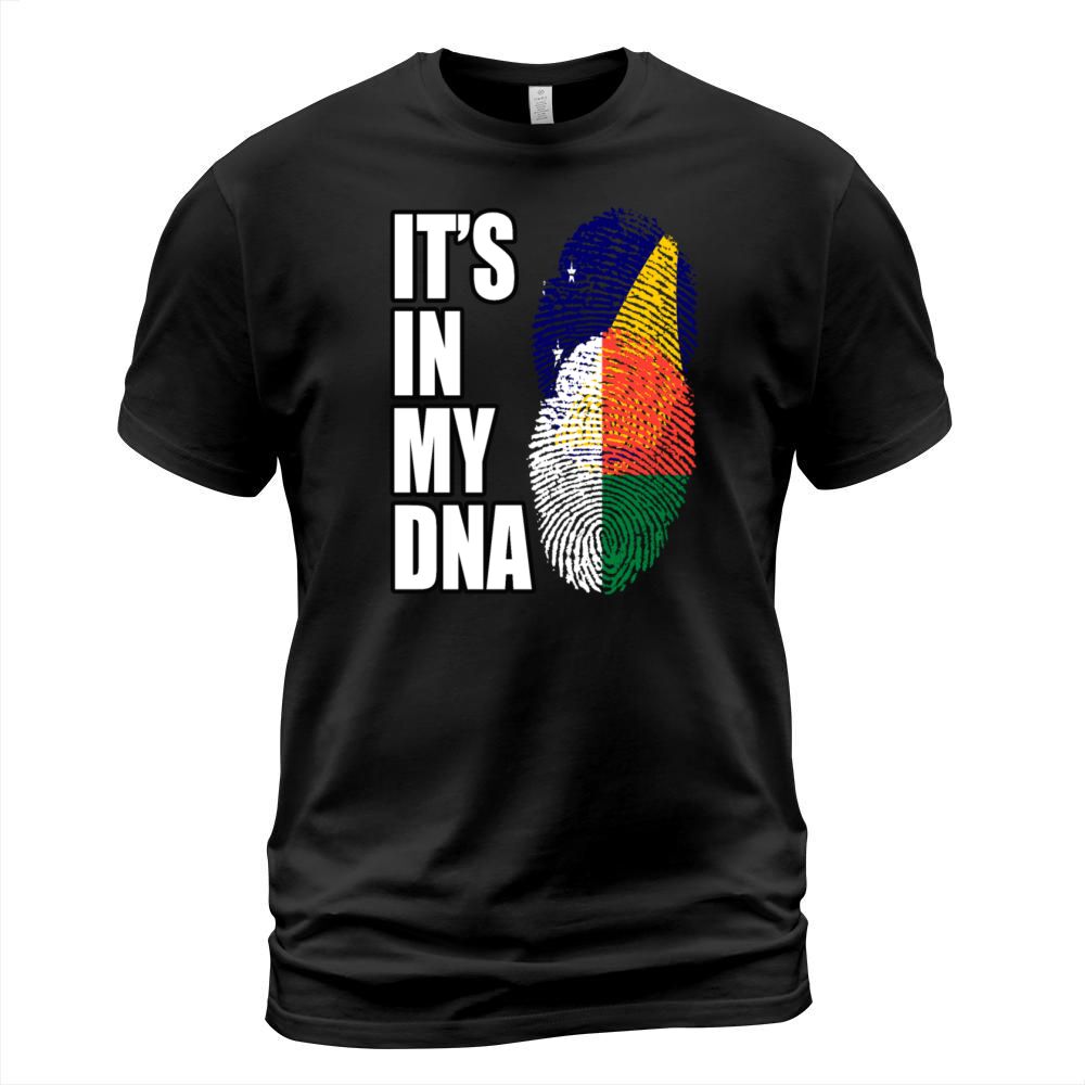Tokelauan And Malagasy Mix Heritage DNA Flag T-Shirt Unisex