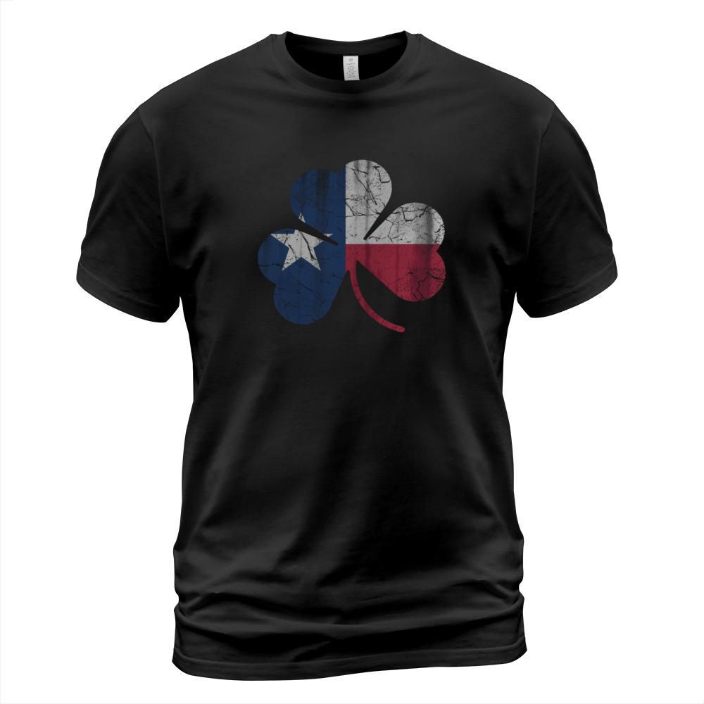 Vintage Irish Flag of Texas Shamrock T-Shirt Unisex