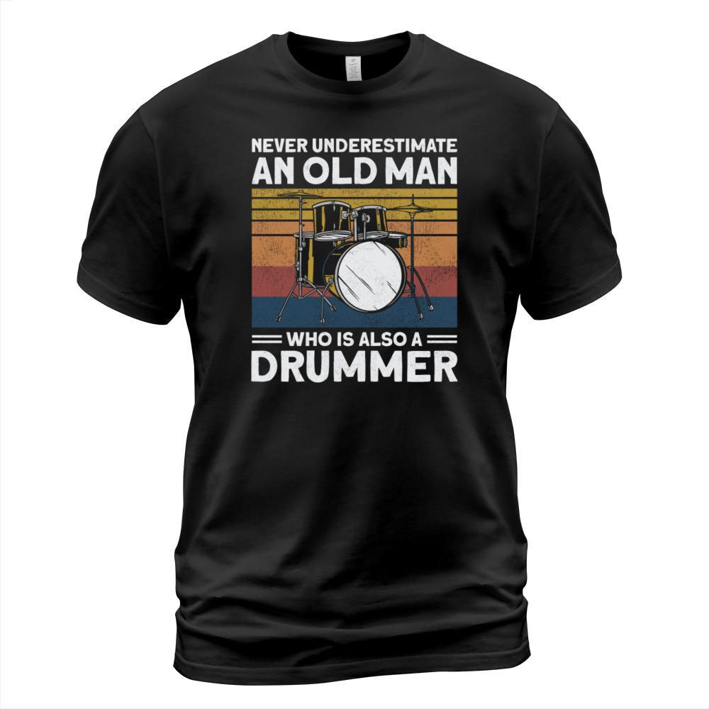 Drummer Drum Set Vintage Retro T-Shirt Unisex