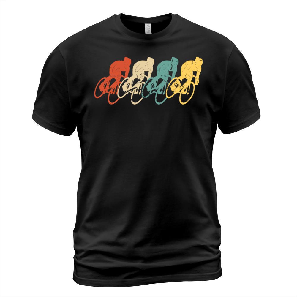 Cycling Vintage Retro 70s 80s Bicycle Cyclist T-Shirt Unisex